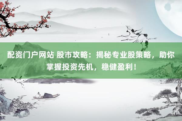 配资门户网站 股市攻略：揭秘专业股策略，助你掌握投资先机，稳健盈利！