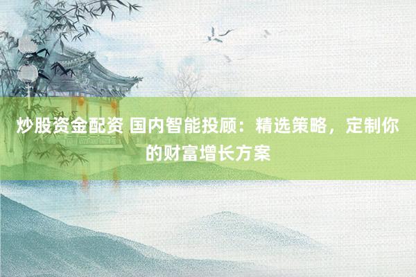 炒股资金配资 国内智能投顾：精选策略，定制你的财富增长方案