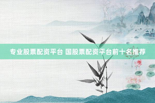 专业股票配资平台 国股票配资平台前十名推荐