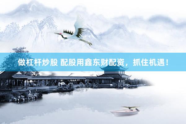 做杠杆炒股 配股用鑫东财配资，抓住机遇！